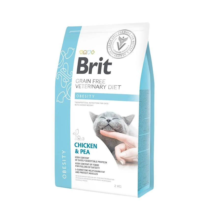 Brit Vet Diet Cat Obesity Grain Free 2 kg Brit Vet Diet Cat Obesity Grain Free 2 Kg -Animaux Fourniture Magasin 3d 18427 brit vd cat obesity 2 kg