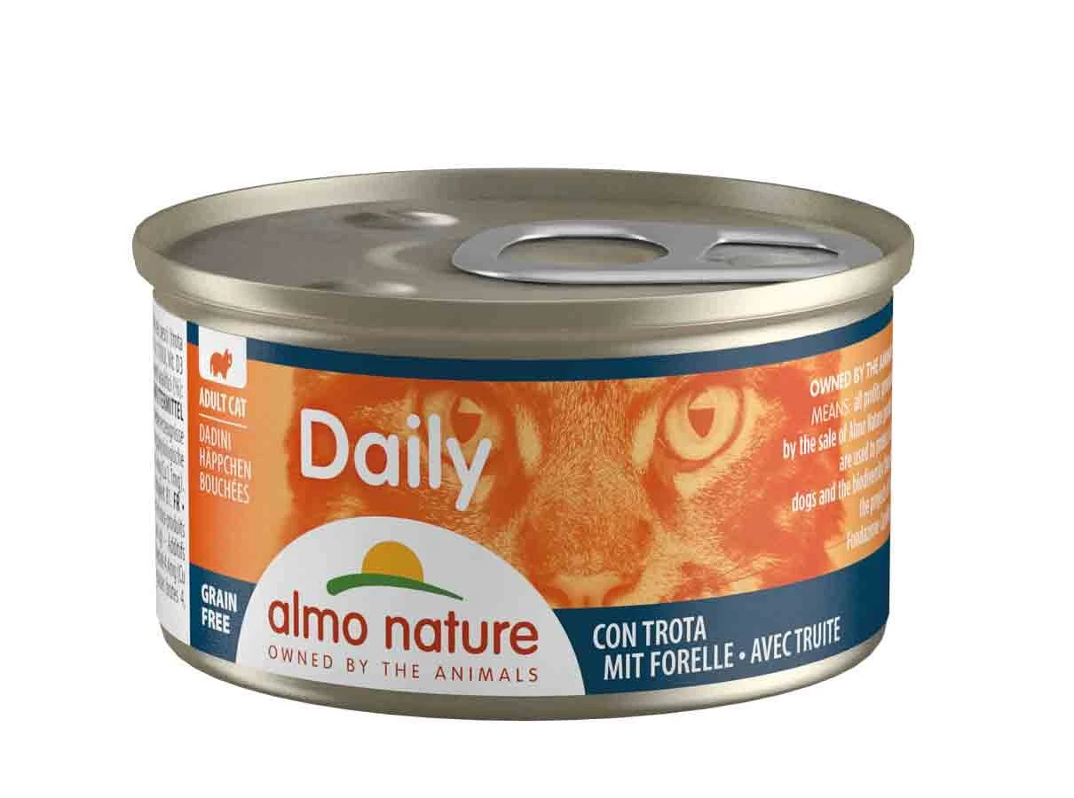 Almo Nature Chat Daily Truite 24 x 85 g Almo Nature Chat Daily Truite 24 X 85 G -Animaux Fourniture Magasin almo nature chat daily grain free bouche es avec truite 24 x 85 grs