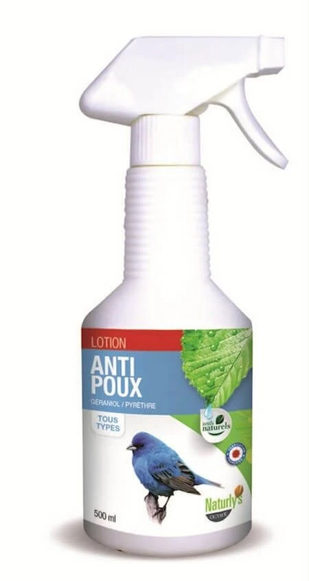 Naturlys lotion anti-poux oiseaux 500 ml Naturlys Lotion Anti-poux Oiseaux 500 Ml -Animaux Fourniture Magasin