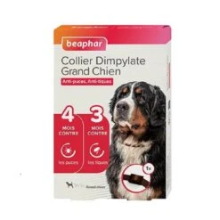Beaphar Collier Dimpylate Puces Grand Chien Marron