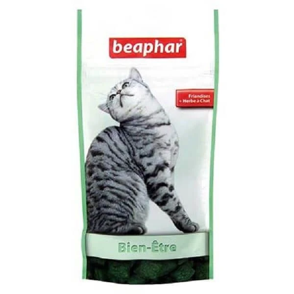 Beaphar Friandises herbe à chat bien être 35 g Beaphar Friandises Herbe à Chat Bien être 35 G -Animaux Fourniture Magasin bien tre friandises l herbe chat