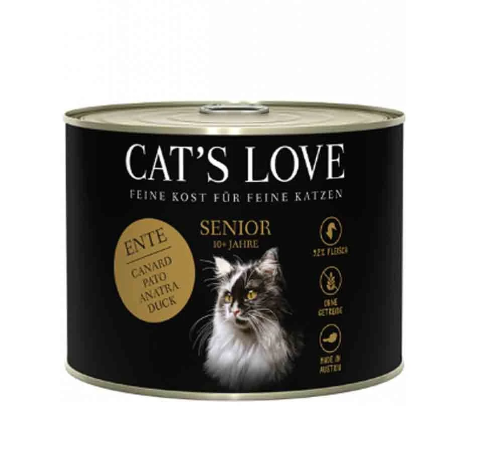 Cat's Love Senior canard sans céréales et sans gluten 6 x 200 g Cat's Love Senior Canard Sans Céréales Et Sans Gluten 6 X 200 G -Animaux Fourniture Magasin cat s love senior canard sans ce re ales et sans gluten 6 x 200 g