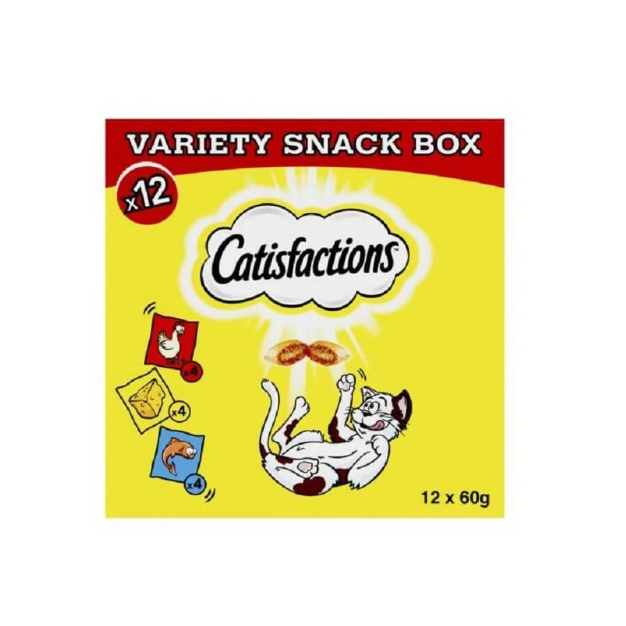 Catisfactions Friandises Megabox 12 x 60 g Catisfactions Friandises Megabox 12 X 60 G -Animaux Fourniture Magasin catisfactions megabox 12 x 60 g