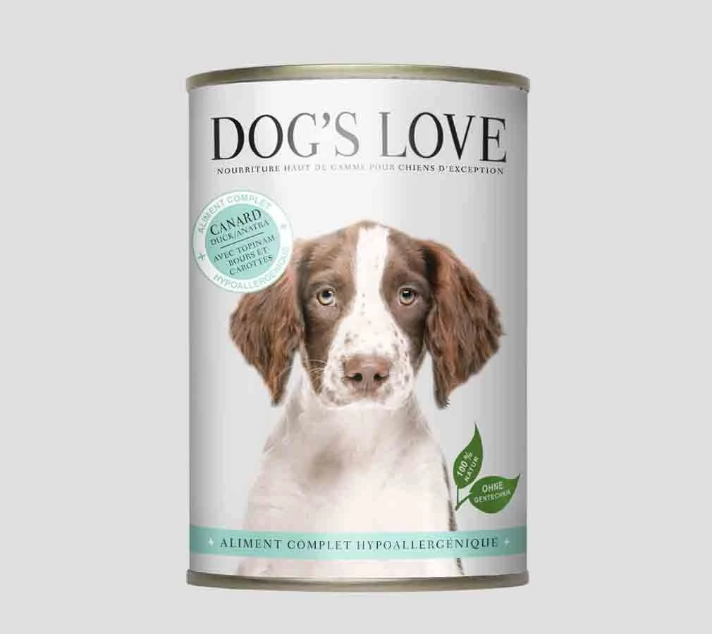Dog's Love Hypoallergenic canard sans céréales et sans gluten boites 6 x 400 g Dog's Love Hypoallergenic Canard Sans Céréales Et Sans Gluten Boites 6 X 400 G -Animaux Fourniture Magasin dog s love hypoallergenic canard boites 6 x 400 g