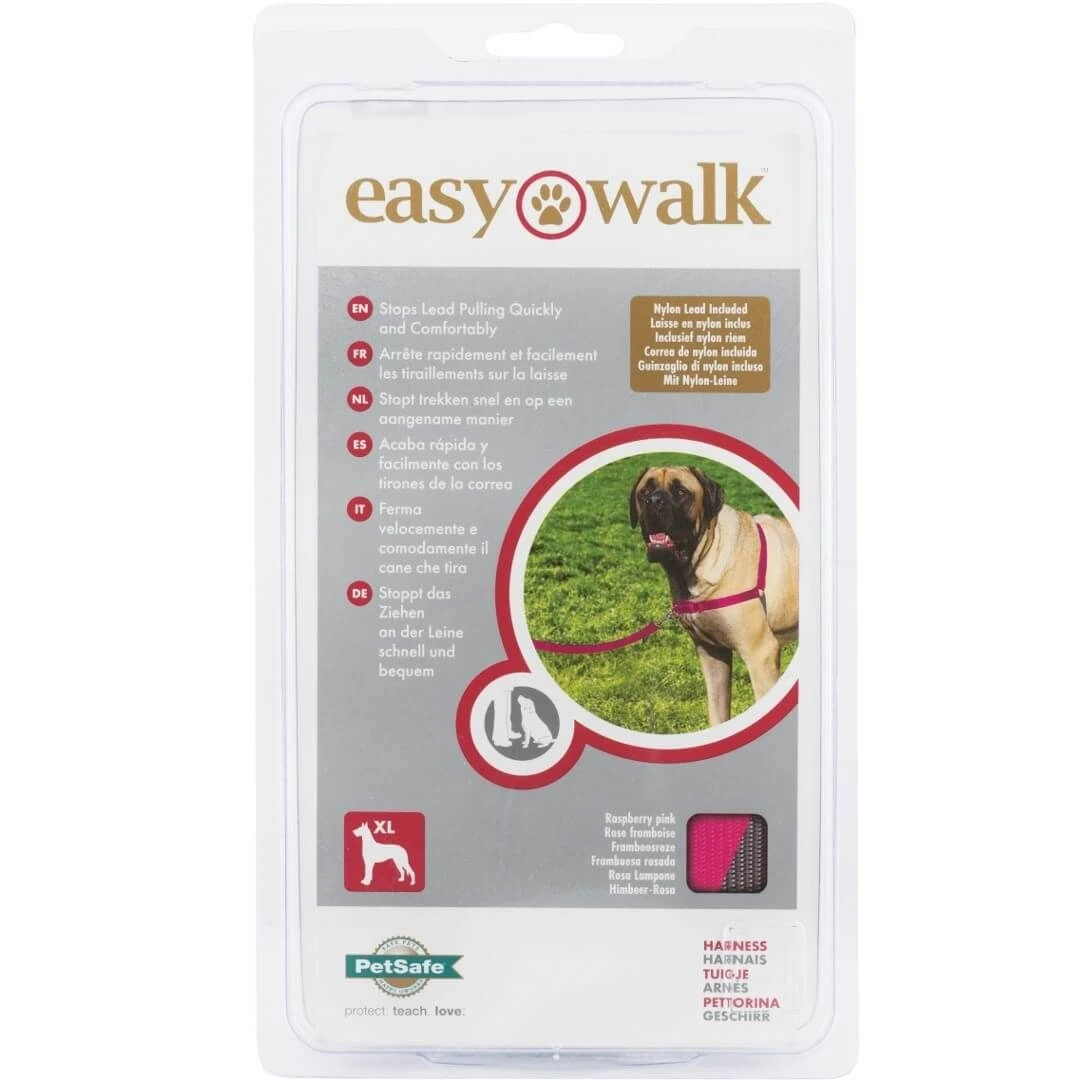 Easy Walk Harnais XL Framboise -Animaux Fourniture Magasin easy walk harnais xl framboise