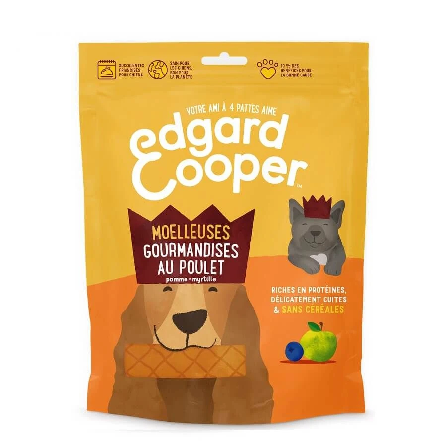 Edgard & Cooper Moelleuses Gourmandises Poulet Chien 150 G -Animaux Fourniture Magasin edgar cooper moelleuses gourmandises au poulet 150 g