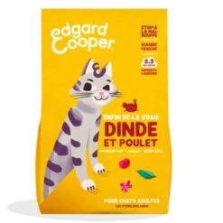 Edgard & Cooper Dinde & Poulet Chat 2 Kg
