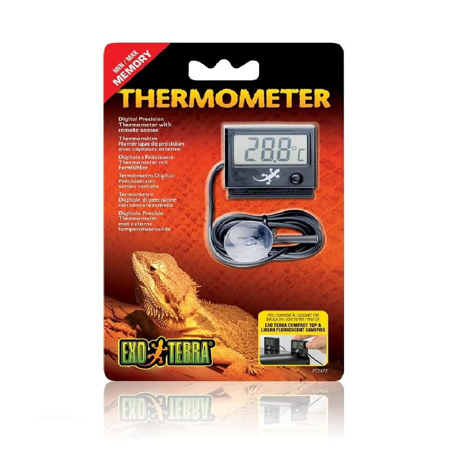 Exo Terra Thermomètre digital pour terrarium Exo Terra Thermomètre Digital Pour Terrarium -Animaux Fourniture Magasin exo terra thermom tre digital pour terrarium 1
