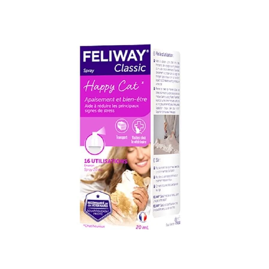 Feliway Classic Spray de voyage 20 ml Feliway Classic Spray De Voyage 20 Ml -Animaux Fourniture Magasin feliway classic spray de voyage 20 ml