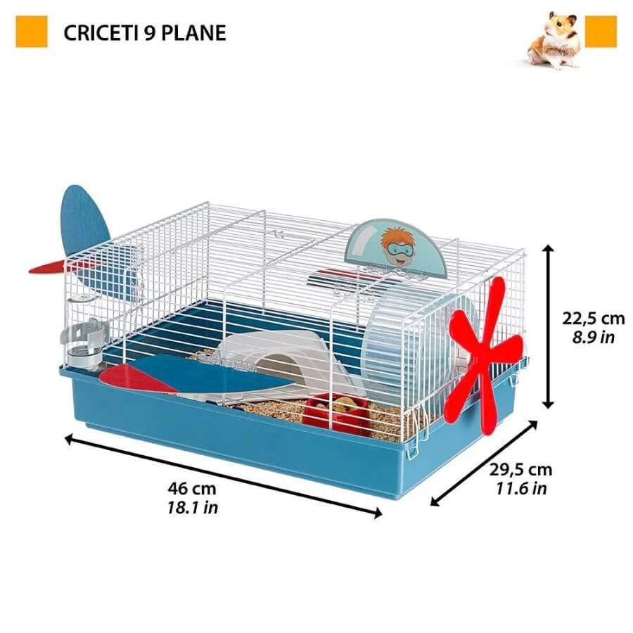 Ferplast Cage 9 Plane Hamster 46 cm Ferplast Cage 9 Plane Hamster 46 Cm -Animaux Fourniture Magasin ferplast cage 9 plane hamster 46 cm 2