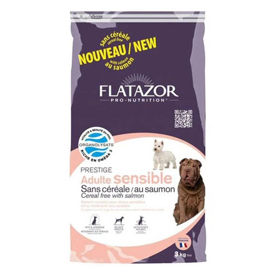 Flatazor Prestige Adulte Sensible sans céréales saumon 3 kg Flatazor Prestige Adulte Sensible Sans Céréales Saumon 3 Kg -Animaux Fourniture Magasin flatazor prestige adulte sensible sans cereale au saumon 2