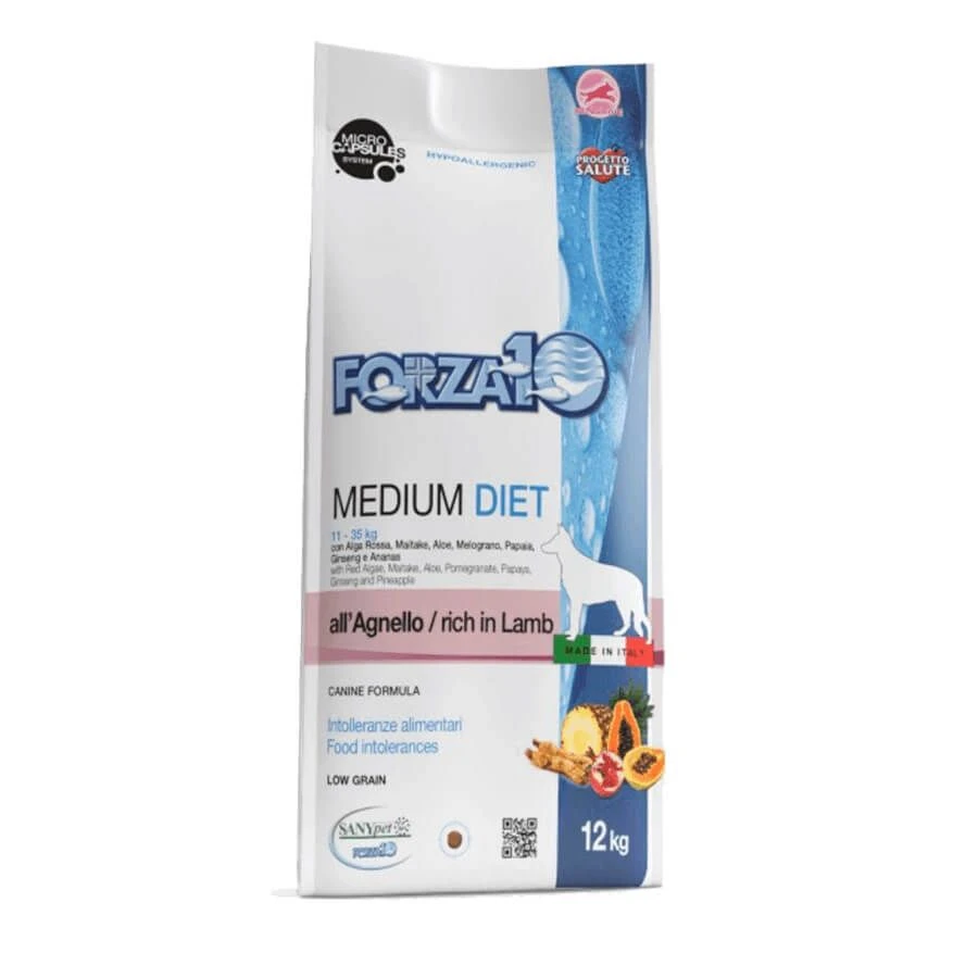 Forza10 Diet low grain chien adulte medium agneau 12 kg Forza10 Diet Low Grain Chien Adulte Medium Agneau 12 Kg -Animaux Fourniture Magasin forza10 diet low grain chien adulte medium agneau 12 kg