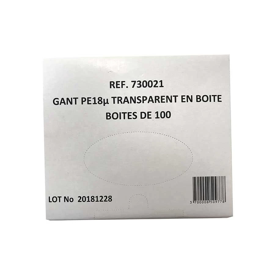 Gant polyéthylène transparent boite de 100 Materiel Gant Polyéthylène Transparent Boite De 100 -Animaux Fourniture Magasin gant1
