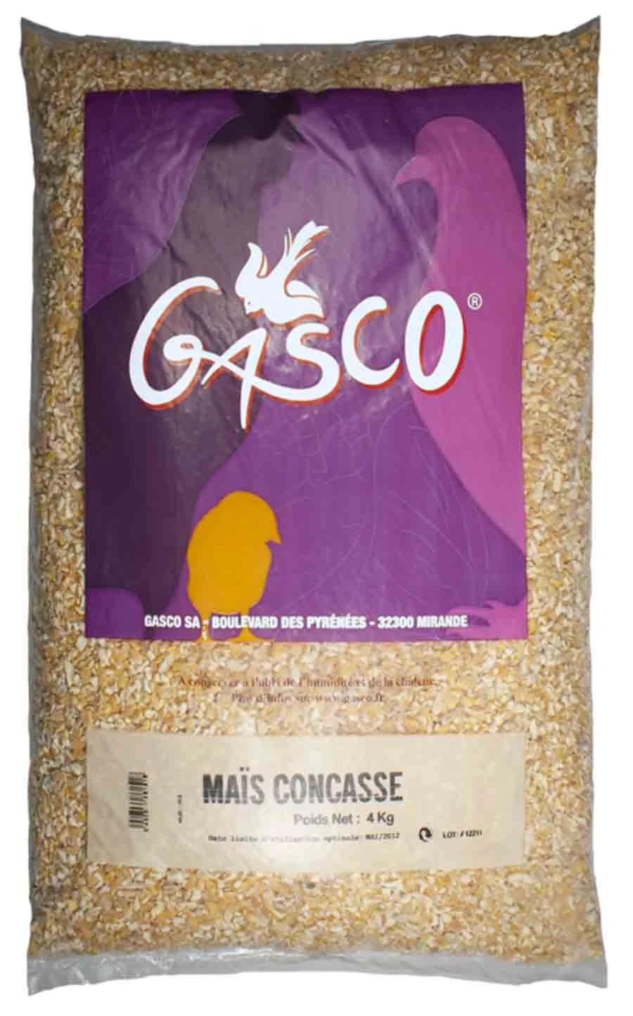 Gasco Maïs concassé pour Basse-cour 4 kg Gasco Maïs Concassé Pour Basse-cour 4 Kg -Animaux Fourniture Magasin gasco mai s concasse 4 kg