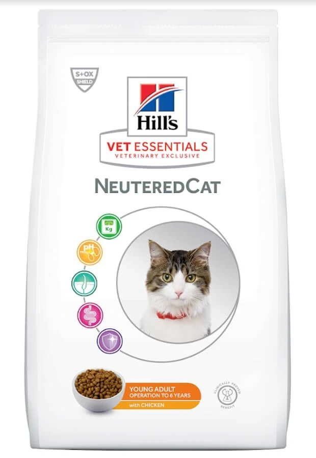 Hill's Science Plan VetEssentials Neutered Cat Young Adult Poulet 2,5 kg Hill's Science Plan VetEssentials Neutered Cat Young Adult Poulet 2,5 Kg -Animaux Fourniture Magasin hill s vetessentials neutered cat young adult poulet 2 5 kg