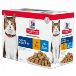 Hill's Science Plan Hill's Science Plan Feline Mature Adult 7+ Pack Mixte Sachets 12 X 85 Grs