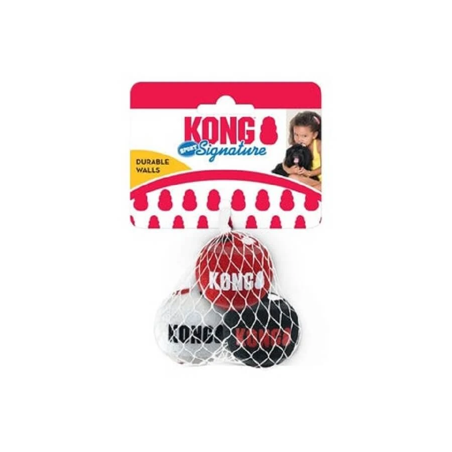 KONG Balles Signature Sport XS x3 KONG Balles Signature Sport XS X3 -Animaux Fourniture Magasin kong jouet distributeur rewards wally