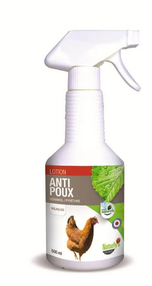 Naturlys lotion anti poux volaille 500 ml Naturlys Lotion Anti Poux Volaille 500 Ml -Animaux Fourniture Magasin lotion 2