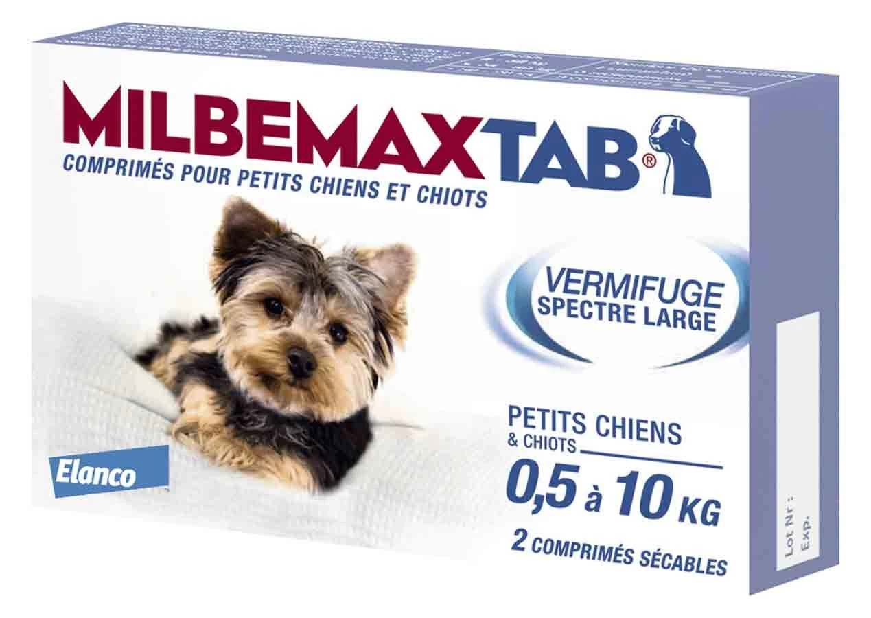 Milbemax Tab vermifuge chiots et petits chiens de 0,5 à 10kg 2cps Milbemax Tab Vermifuge Chiots Et Petits Chiens De 0,5 à 10kg 2cps -Animaux Fourniture Magasin milbemax tab vermifuge chiots et petits chiens de 0 5 a 10kg