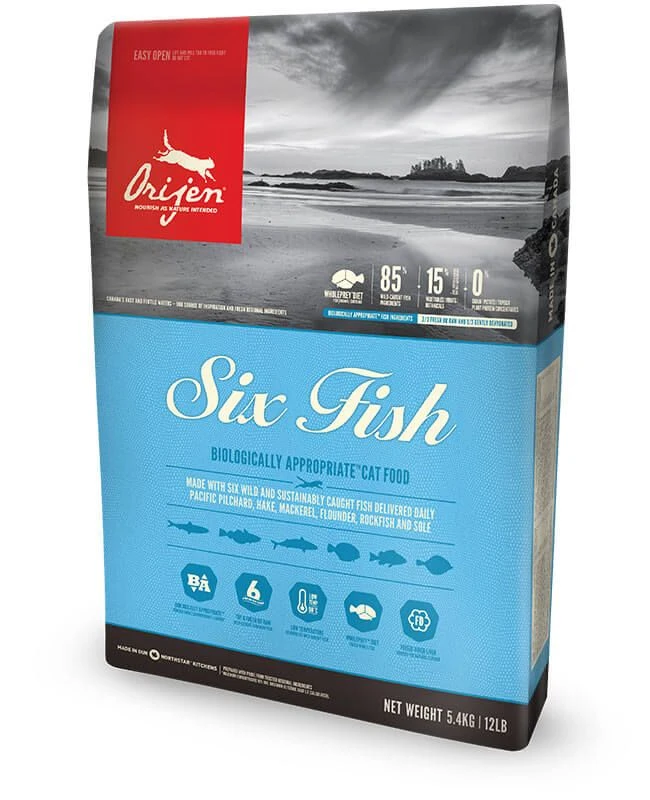 Orijen 6 Fish Chat 340 G -Animaux Fourniture Magasin orijen 6 fish chat 1 8 kg