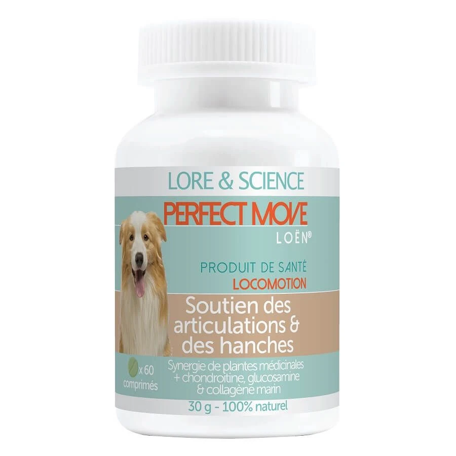 Lore & Science Chien Perfect Move 60 cps Lore & Science Chien Perfect Move 60 Cps -Animaux Fourniture Magasin perfect move articulations ligaments arthrose chien qui boite