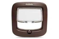 Pet Safe Chatière Porte 4 Positions Luxe Brun