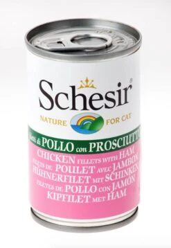 Schesir Filets De Poulet Avec Jambon En Gelée Pour Chat 24 X 140 G