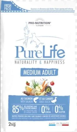 PureLife Croquettes Medium Adult Pour Chien 2 Kg