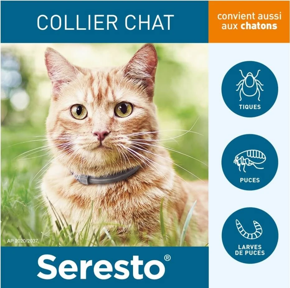Seresto Collier Antiparasitaire Chat Seresto Collier Antiparasitaire Chat -Animaux Fourniture Magasin seresto chat 1