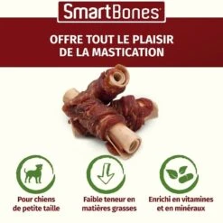 Smartbones Sticks Mini Wrap Au Poulet Pour Chien 9 Pcs -Animaux Fourniture Magasin smartbones sticks mini wrap au poulet 9 pcs 4