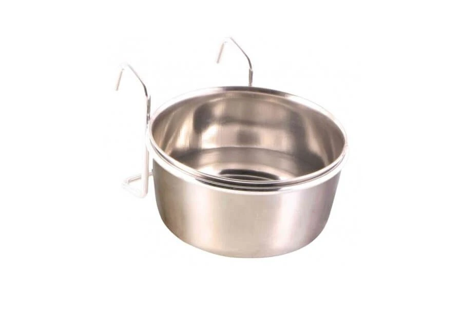 Trixie mangeoire en acier inoxydable pour oiseaux 300 ml Trixie Mangeoire En Acier Inoxydable Pour Oiseaux 300 Ml -Animaux Fourniture Magasin