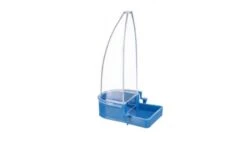 Trixie Mangeoire Et Abreuvoir En Plastique Pour Oiseaux 90 Ml -Animaux Fourniture Magasin trixie mangeoire et abreuvoir bleu en plastique pour oiseaux 2
