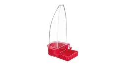 Trixie Mangeoire Et Abreuvoir En Plastique Pour Oiseaux 90 Ml -Animaux Fourniture Magasin trixie mangeoire et abreuvoir rouge en plastique pour oiseaux 2