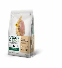 Vigor & Sage Chien Small Ginseng/Poulet 6 Kg