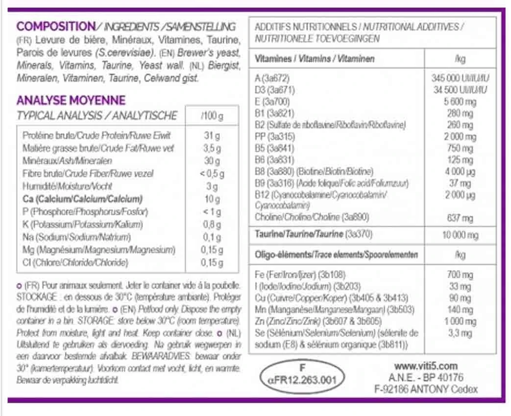 VIT'I5 FURET poudre 250 g VIT'I5 FURET Poudre 250 G -Animaux Fourniture Magasin vit i5 furet poudre 250 g2