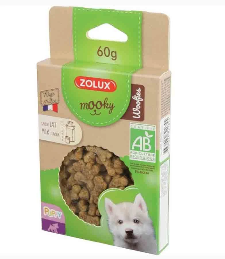 Zolux Mooky Friandises Woofies Bio Puppy au lait pour chiot 60 g Zolux Mooky Friandises Woofies Bio Puppy Au Lait Pour Chiot 60 G -Animaux Fourniture Magasin zolux friandises puppy woofies bio au lait 60 g