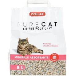 Zolux PURECAT Litière Absorbante Parfumée Chat 8 L
