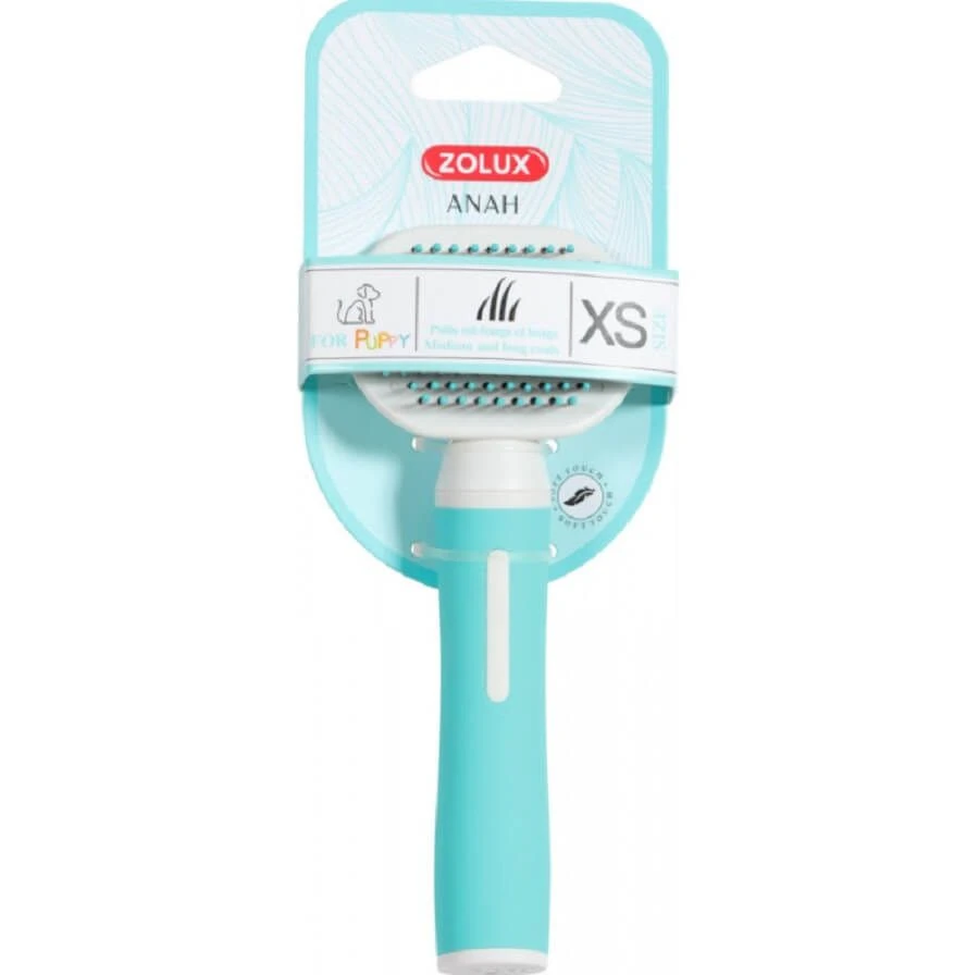 Zolux Anah Brosse Slicker doux Puppy bleu Zolux Anah Brosse Slicker Doux Puppy Bleu -Animaux Fourniture Magasin